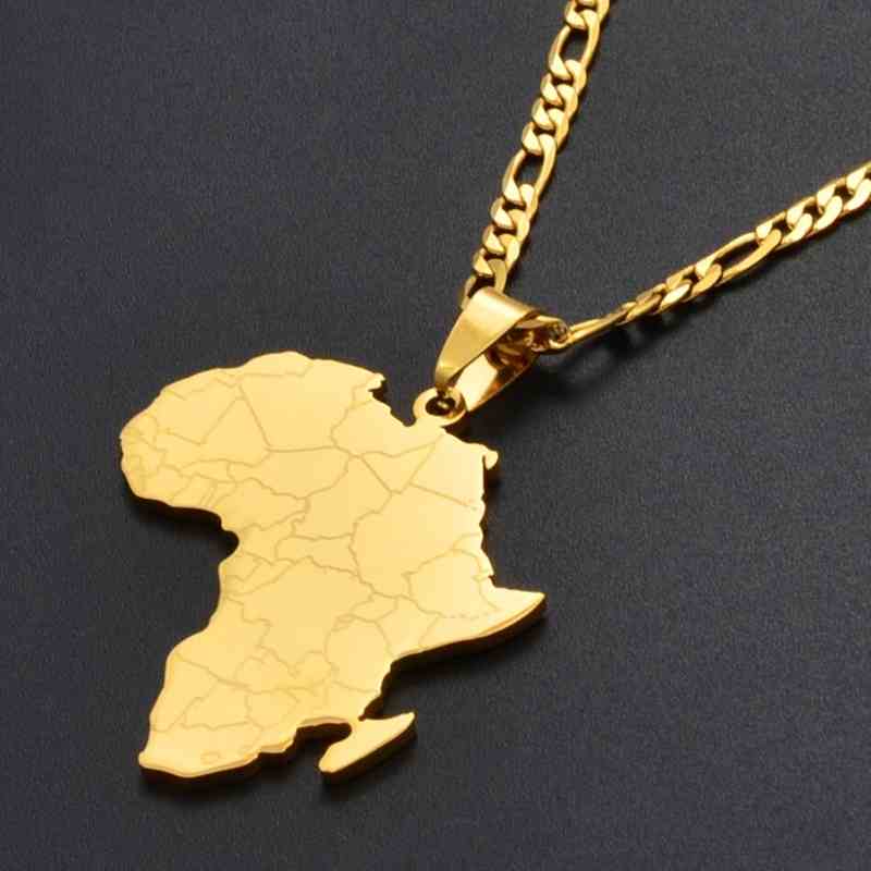 pendentif afrique en or