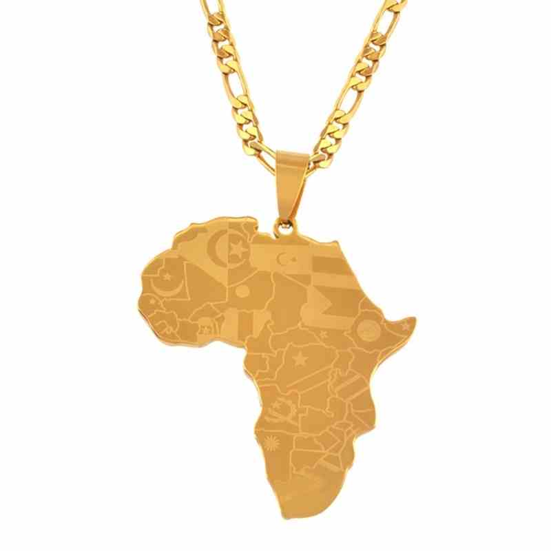 pendentif Afrique Or