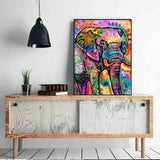 tableau elephan peinture