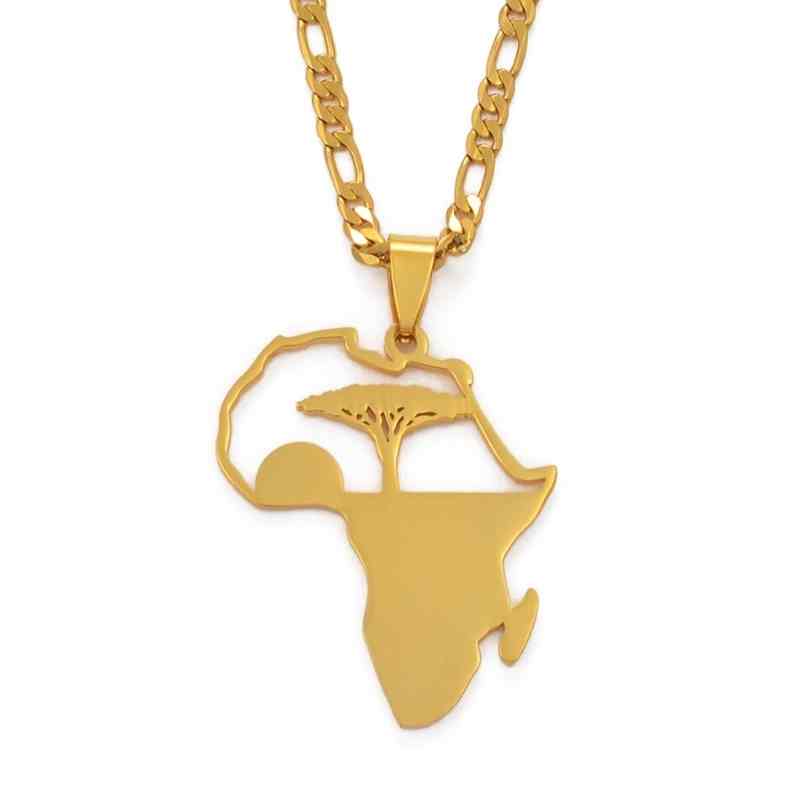 collier avec continent africain