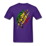t-shirt violet griffe de Lion