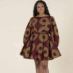 robe en tissu africain soirée