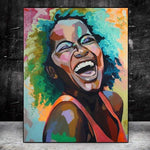 Peinture femme africaine toile