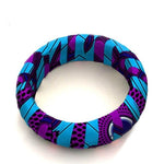 bracelet tissu wax violet