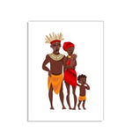 tableau famille tribu africaine