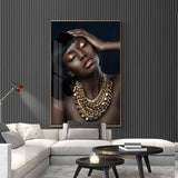 tableau africain femme noire