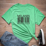 T-Shirt Africain Femme<br> Melanin Priceless