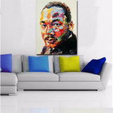 tableau martin luther king multicolore