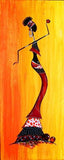 tableau femme africaine dansante